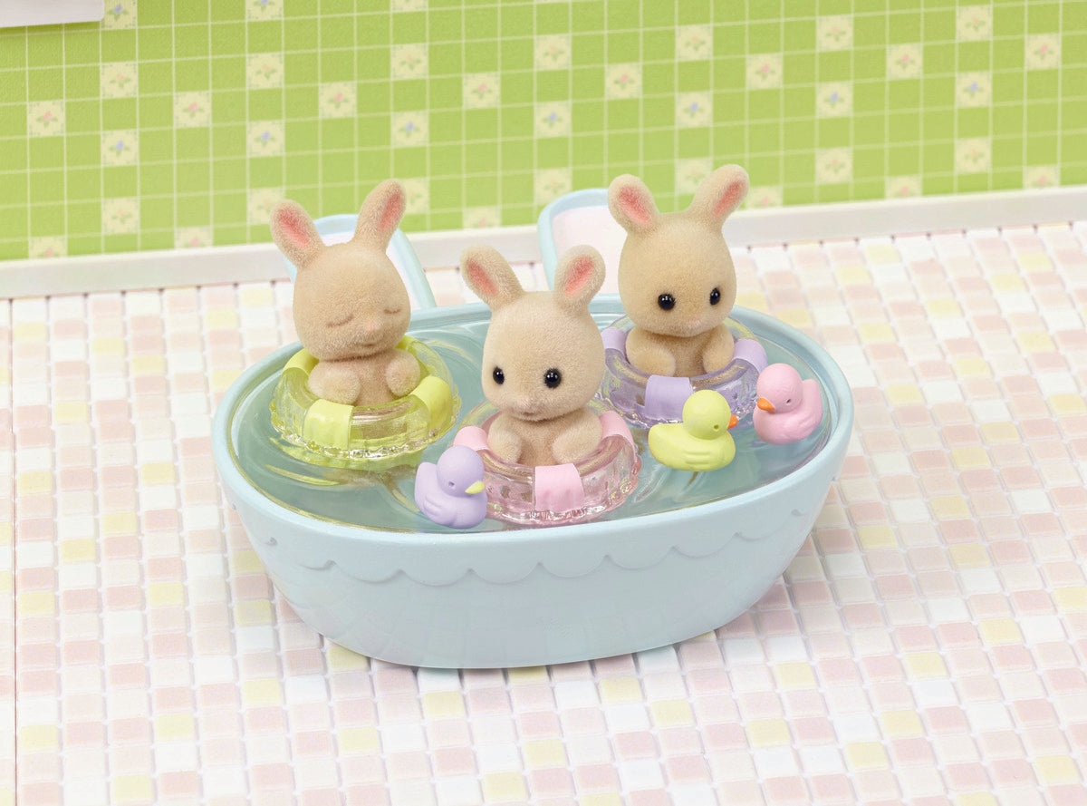 Sylvanian Families Triplets Baby Bathtime Set