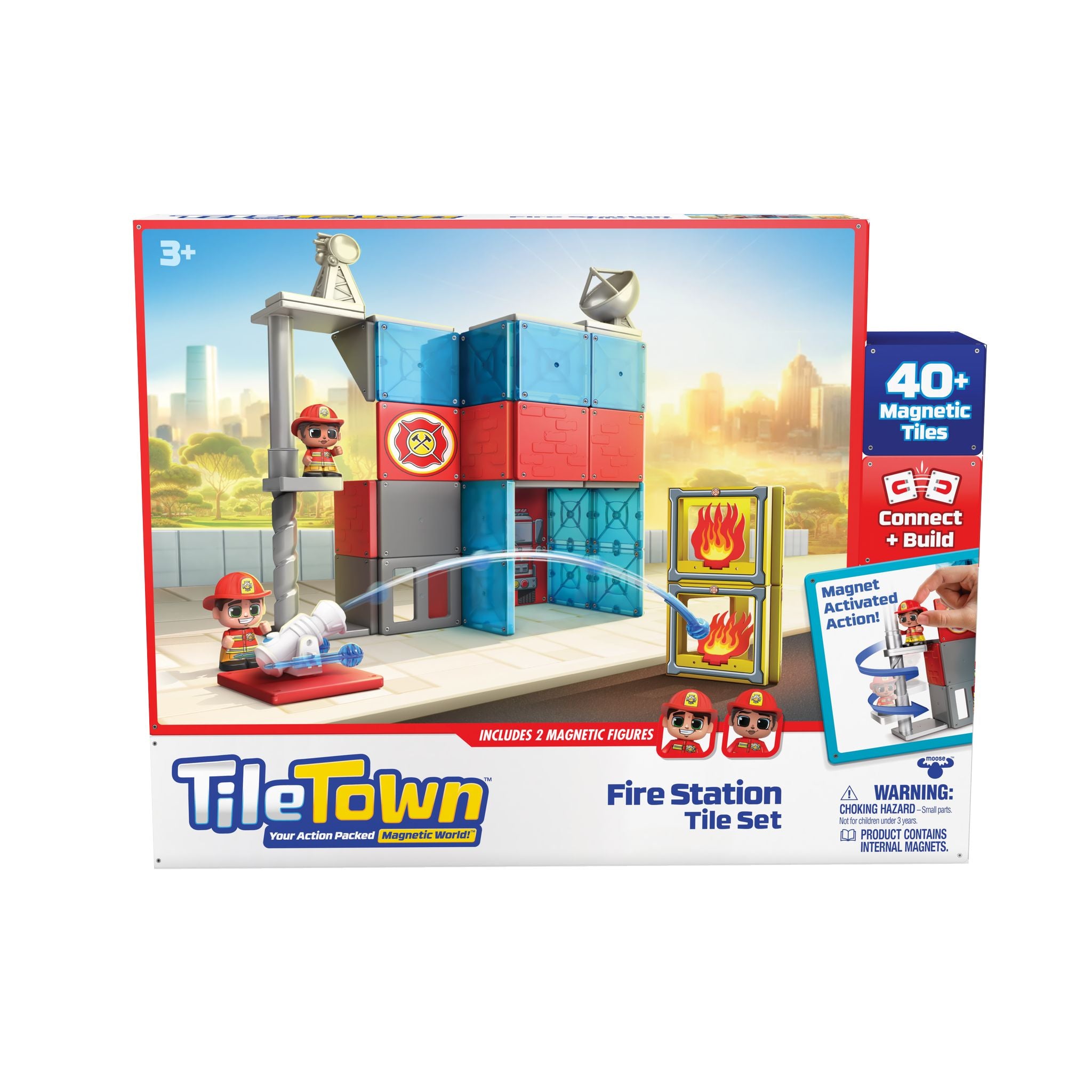 Tile Town Fire Station 46 Piece Tile Set