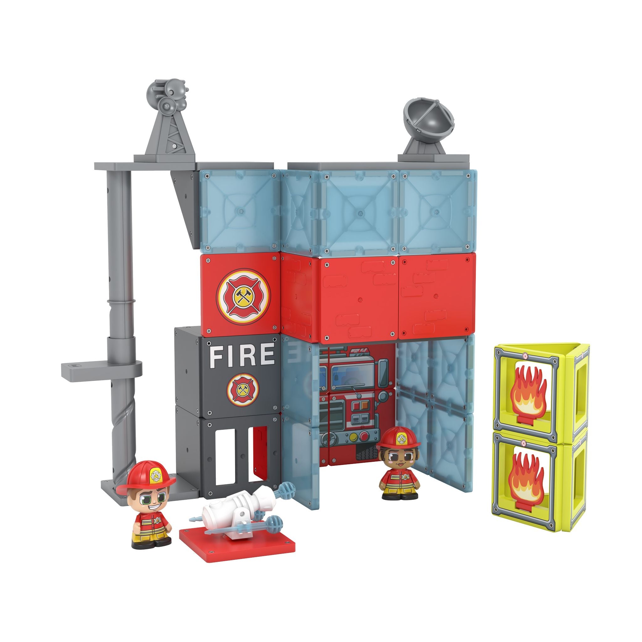 Tile Town Fire Station 46 Piece Tile Set