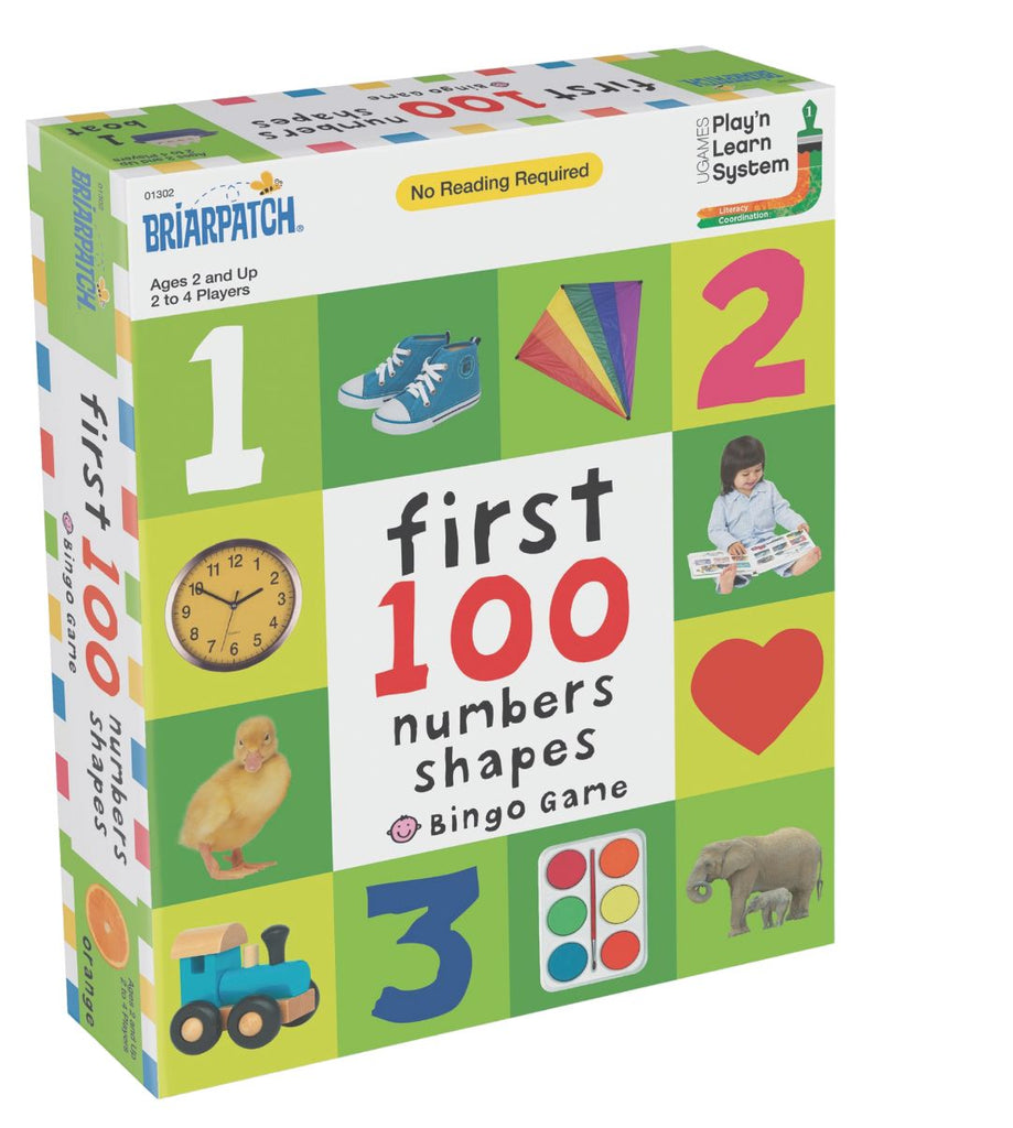 FIRST 100 NUMBERS SHAPES BINGO GAME