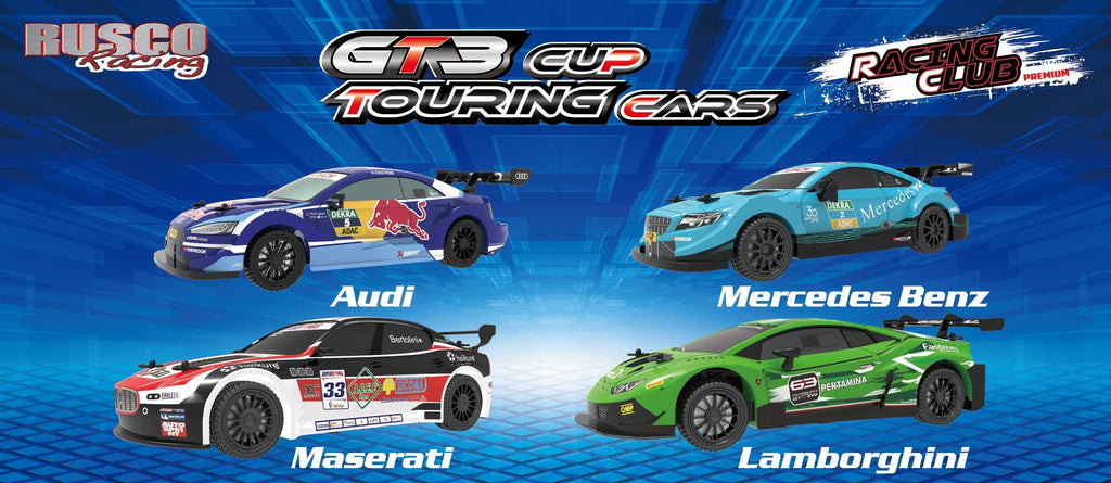 RUSCO RACING 1:24 RC GT3 CUP TOURING CARS ASSORTED STYLES