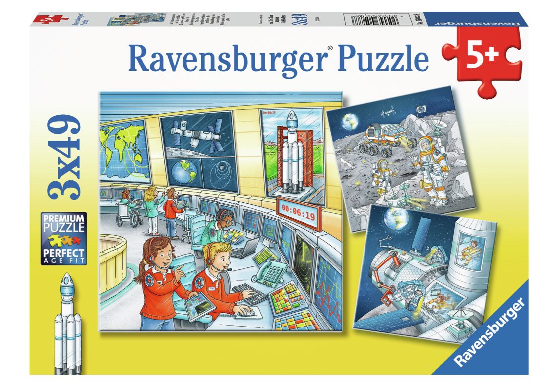 Ravensburger Tom & Mia Go On A Space Mission 3X49 Piece - Toyworld Australia