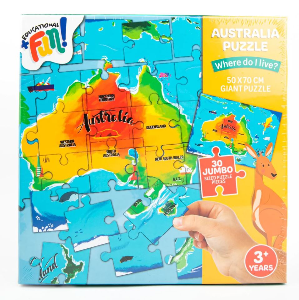 WHERE DO I LIVE? AUSTRALIA PUZZLE 30 JUMBO PIECE