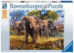 RAVENSBURGER ELEPHANT FAMILY 500 PIECE