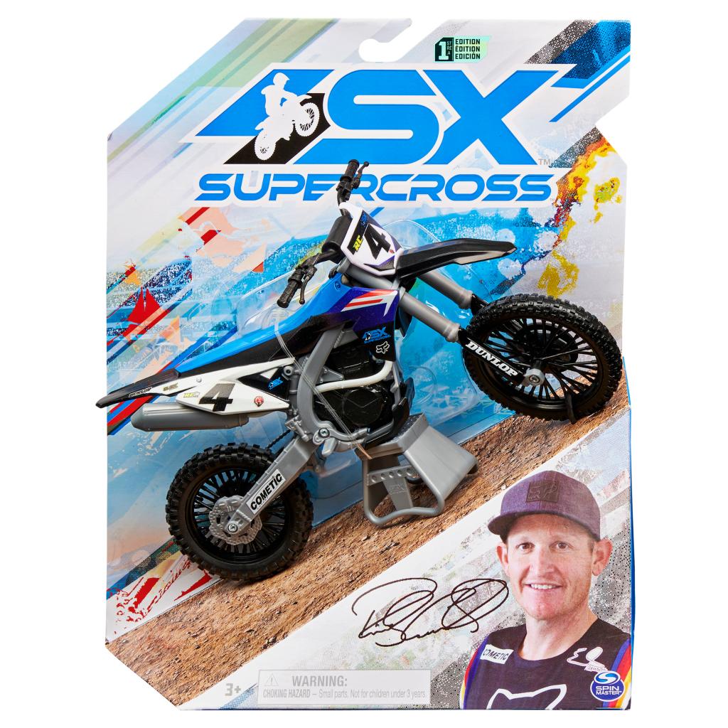 SX SUPERCROSS 1:10 DIE CAST COLLECTOR MOTORCYCLE - RICKY CARMICHAEL
