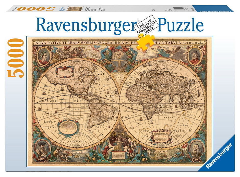 RAVENSBURGER HISTORICAL WORLD MAP PUZZLE 5000 PIECE