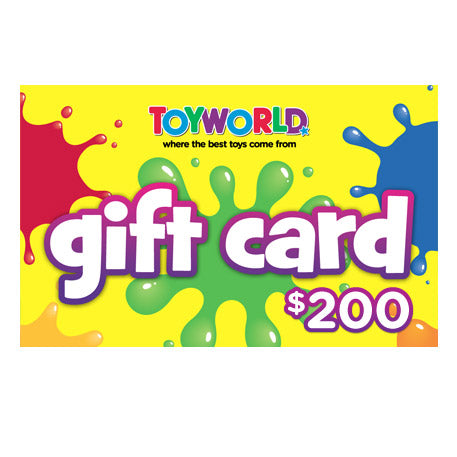 $200.00 TOYWORLD GIFT CARD