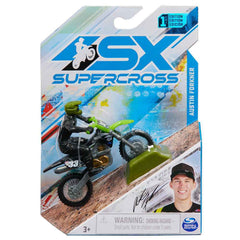 SX SUPERCROSS 1:24 DIE CAST MOTORCYCLE - AUSTIN FORKNER