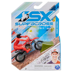 SX SUPERCROSS 1:24 DIE CAST MOTORCYCLE - CHASE SEXTON (GREEN STAND)