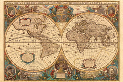 RAVENSBURGER HISTORICAL WORLD MAP PUZZLE 5000 PIECE