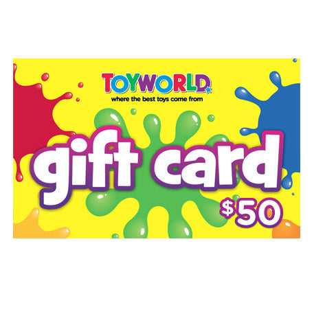 $50.00 TOYWORLD GIFT CARD