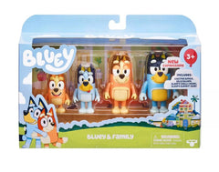 BLUEY FIGURINE 4 PACK SERIES 5 BLUEY & FAMILY WITH NEW EXPRESSIONS