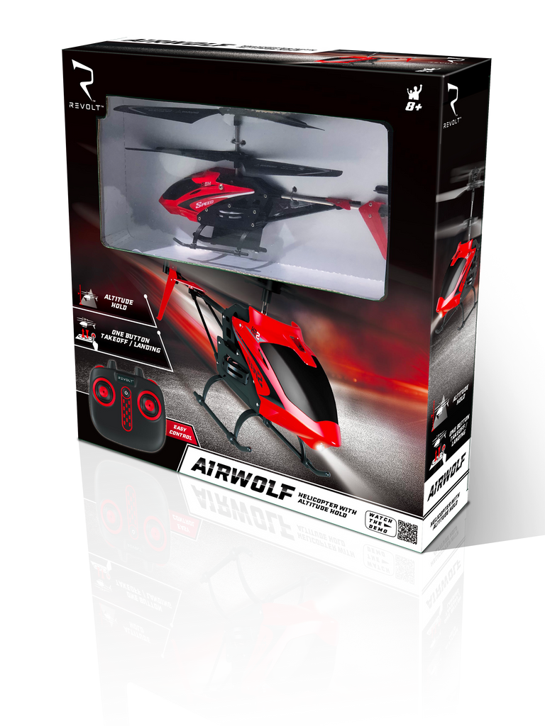 REVOLT RADIO CONTROL AIRWOLF HELICOPTER WITH AUTO HOVER