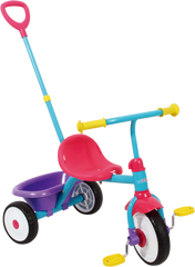 TRIKE STAR MY FIRST TRIKE WITH PUSH HANDLE PINK/BLUE