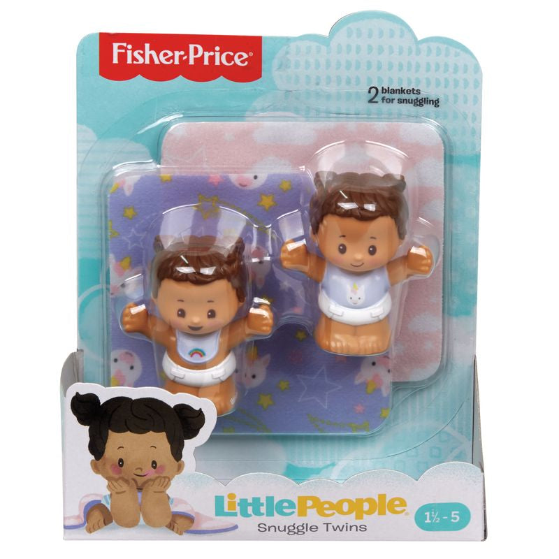 FISHER-PRICE LITTLE PEOPLE SNUGGLE TWINS BRUNETTE