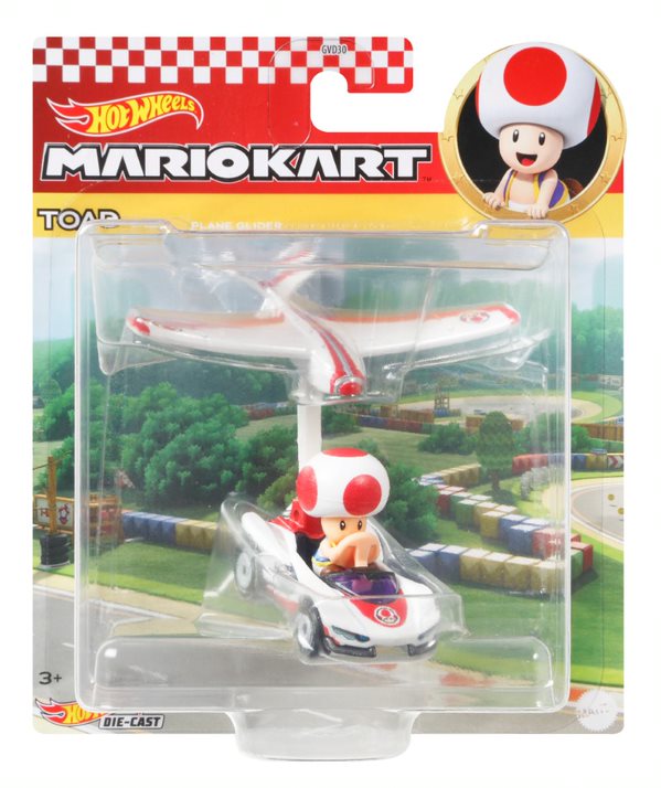HOT WHEELS MARIO KART TOAD P-WING AND PLANE GLIDER