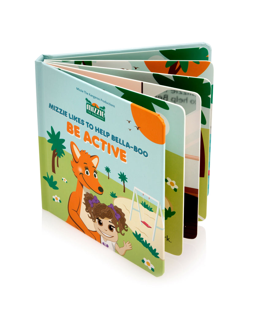 MIZZIE THE KANGAROO BE ACTIVE TOUCH AND FEEL BOOK
