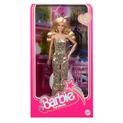 BARBIE THE MOVIE BARBIE DOLL IN GOLD DISCO JUMPSUIT