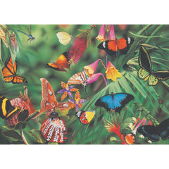 BLUE OPAL BUTTERFLIES AND BEETLES 1000 PIECE PUZZLE