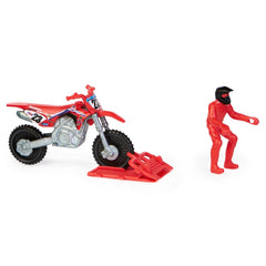 SX SUPERCROSS 1:24 DIE CAST MOTORCYCLE - CHASE SEXTON (RED STAND)