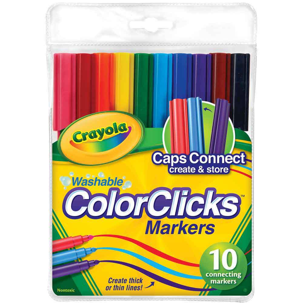 CRAYOLA COLOR CLICKS MARKERS 10 PACK