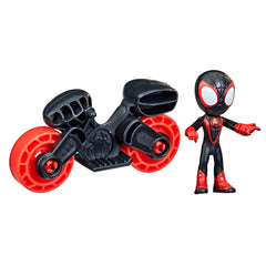 MARVEL SPIDEY & HIS AMAZING FRIENDS MILES AND MOTORCYCLE