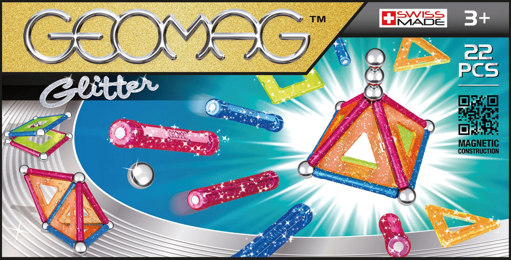 GEOMAG PANELS GLITTER 22 PIECES
