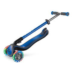 GLOBBER ELITE DELUXE SCOOTER WITH LIGHTS - NAVY BLUE