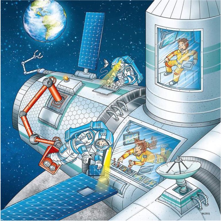 Ravensburger Tom & Mia Go On A Space Mission 3X49 Piece - Toyworld Australia