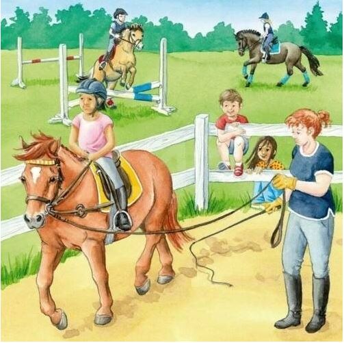 Ravensburger A Day At The Stables Puzzle 3X49 Piece
