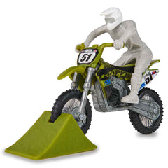 SX SUPERCROSS 1:24 DIE CAST MOTORCYCLE - JUSTIN BARCIA (GREY SUIT)