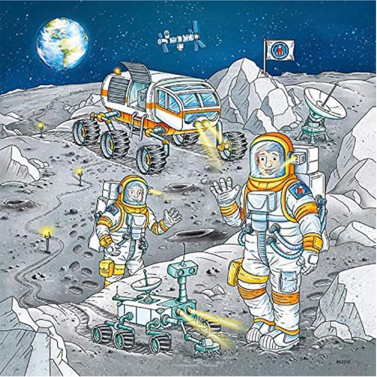 Ravensburger Tom & Mia Go On A Space Mission 3X49 Piece - Toyworld Australia