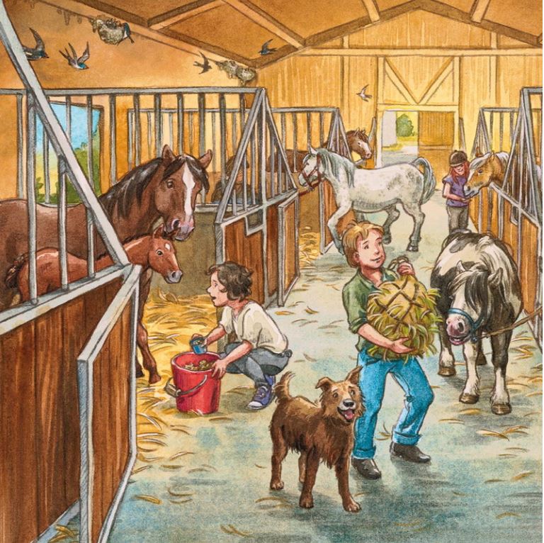 Ravensburger A Day With Horses Puzzle 3X49 Piece