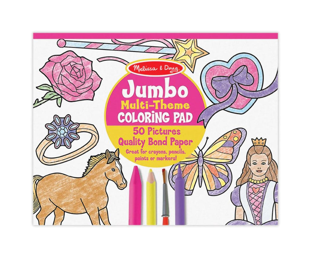 MELISSA & DOUG - JUMBO COLOURING PAD - PINK