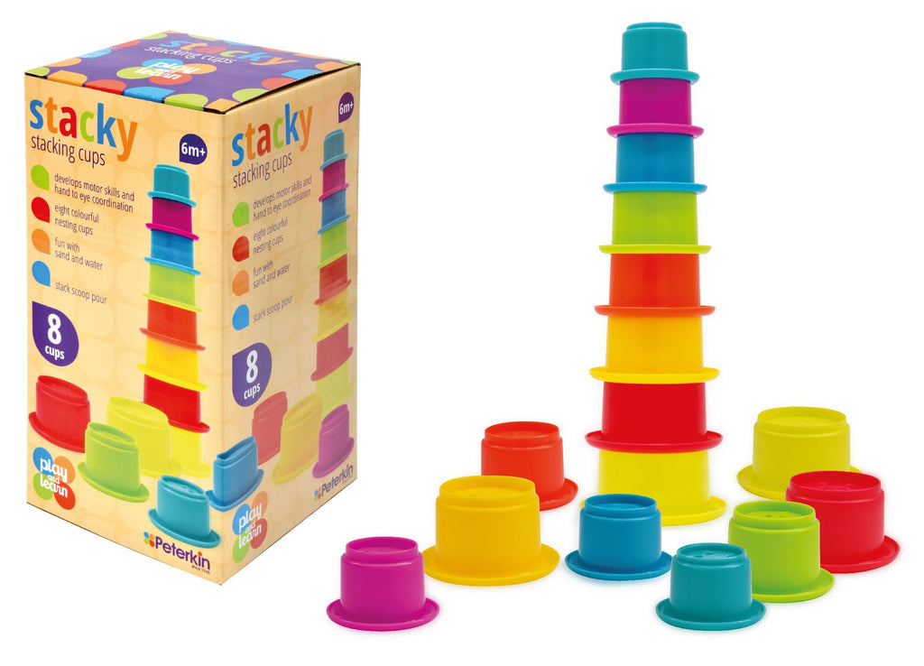 PLAY AND LEARN STACKY STACKING CUPS