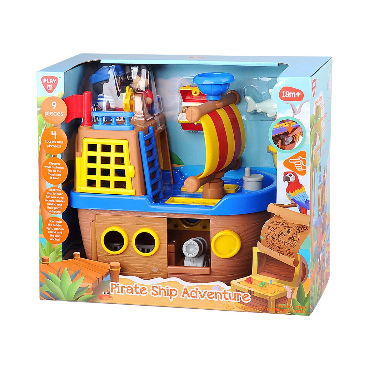 Playgo Toys Pirate Battery Operated Ship Adventure