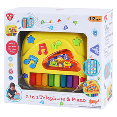 PLAYGO TOYS ENT. LTD. 2-IN-1 TELEPHONE & PIANO