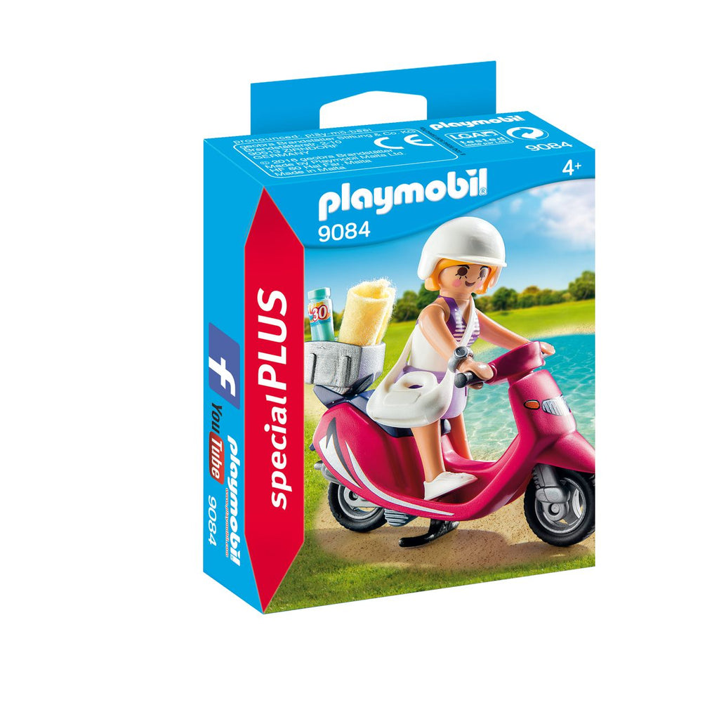 PLAYMOBIL 9084 SPECIAL PLUS BEACHGOER WITH SCOOTER