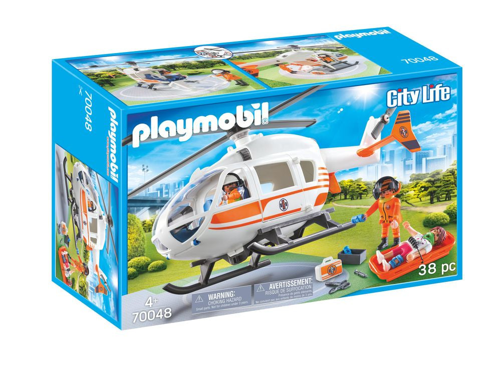 PLAYMOBIL 70048 CITY LIFE RESCUE HELICOPTER