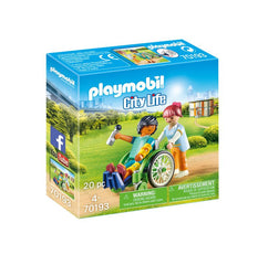 PLAYMOBIL 70193 CITY LIFE PATIENT IN WHEELCHAIR
