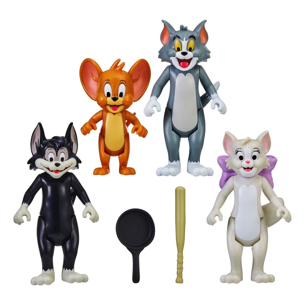 TOM & JERRY FIGURES 4 PACK FRIENDS & FOES TOM, JERRY, TOOTS AND BUTCH