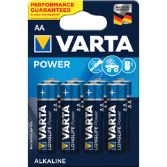 VARTA POWER ALKALINE AA 8 PACK